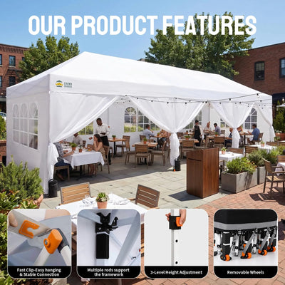 Swift-Lock 10'x30' Instant Canopy | 8 Sidewalls