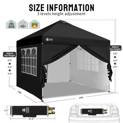 CenterLOK® 10' x 10' Canopy | 4 Sidewalls