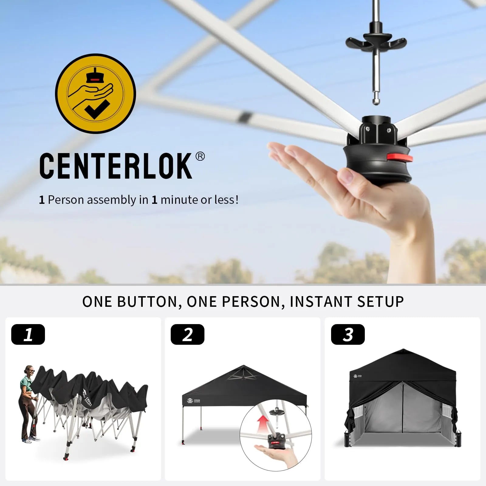 CenterLOK® 10' x 10' Canopy | 4 Sidewalls