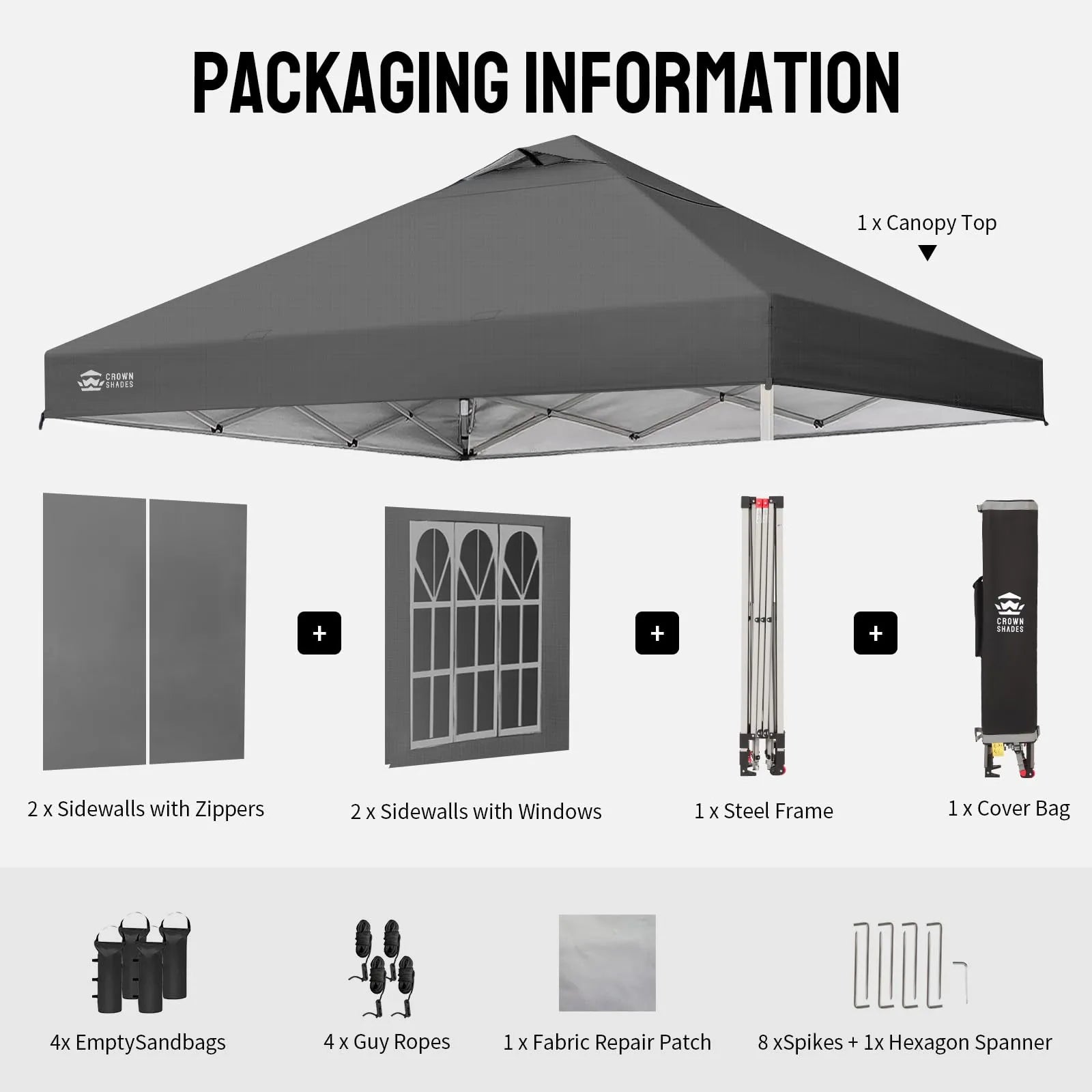 CenterLOK® 10' x 10' Canopy | 4 Sidewalls