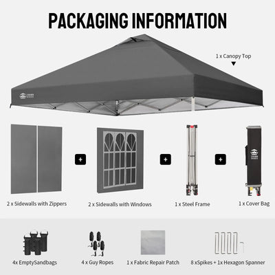 CenterLOK® 10' x 10' Canopy | 4 Sidewalls