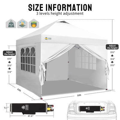 CenterLOK® 10' x 10' Canopy | 4 Sidewalls