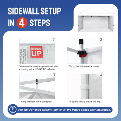 Replacement Sidewalls (4pck) | 10x15 Canopy