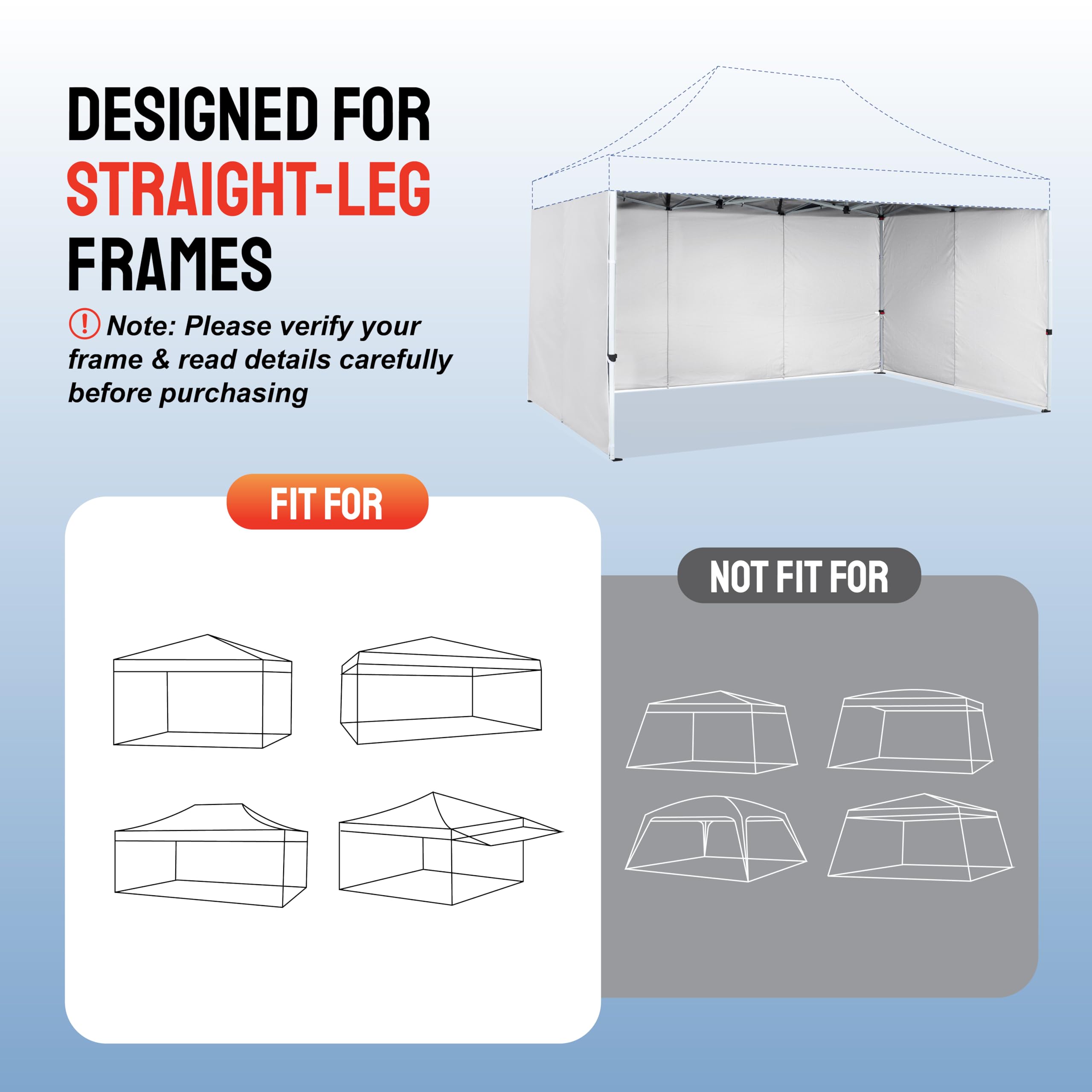 Replacement Sidewalls (4pck) | 10x15 Canopy