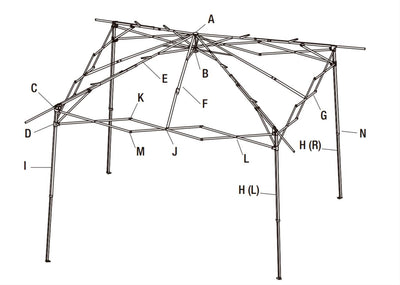 Replacement Parts | 13'x13' Canopy | Model GA169E