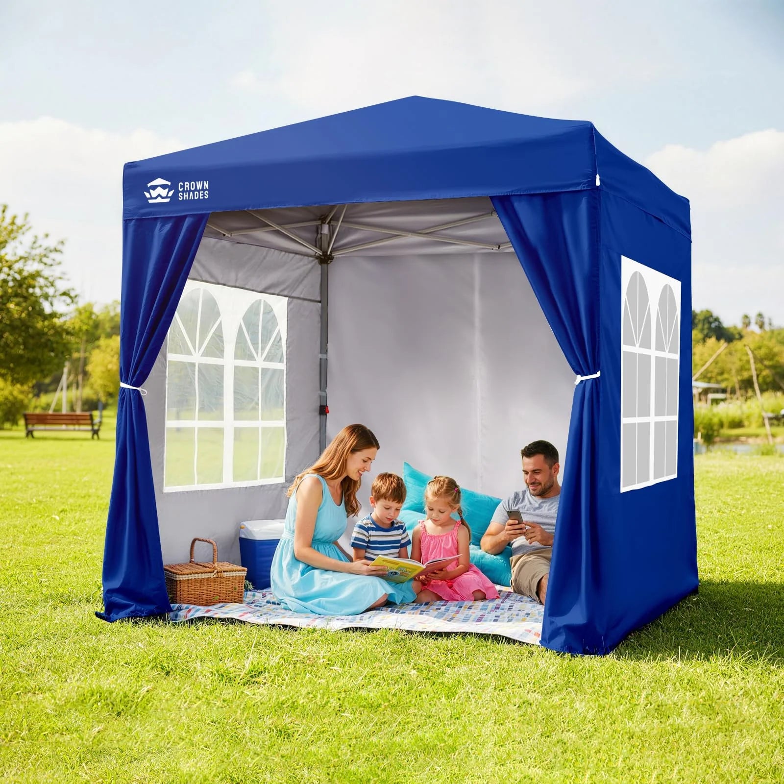 ArdenShade 2 x2m Pop Up Gazebo with 4  Sidewalls