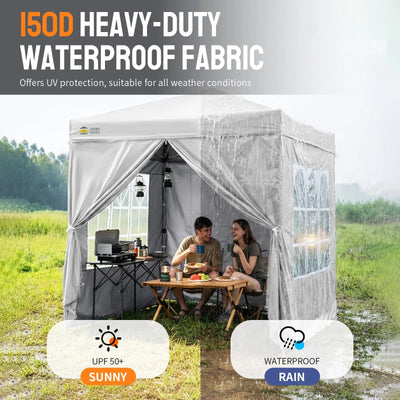 ArdenShade 2 x2m Pop Up Gazebo with 4  Sidewalls