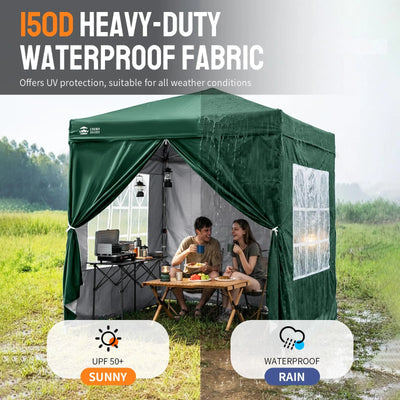 ArdenShade 2 x2m Pop Up Gazebo with 4  Sidewalls
