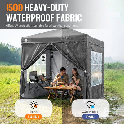 ArdenShade 2 x2m Pop Up Gazebo with 4  Sidewalls