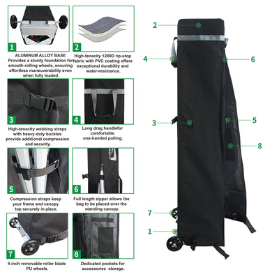 Solarex Custom Printed canopy Tent All Steel Frame