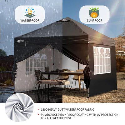 CenterLOK® 3x3m Pop Up Gazebo with 4 Sidewalls