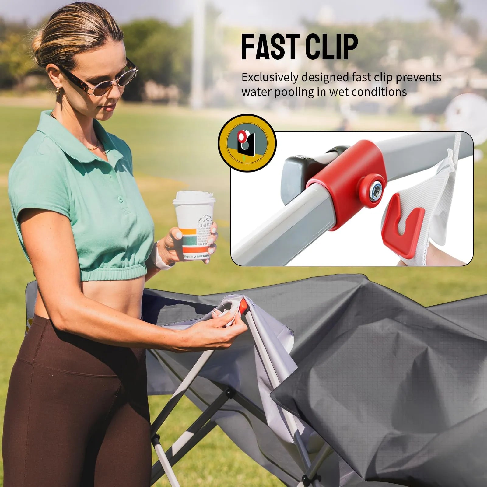 CenterLOK® 3x3m Pop Up Gazebo with 4 Sidewalls