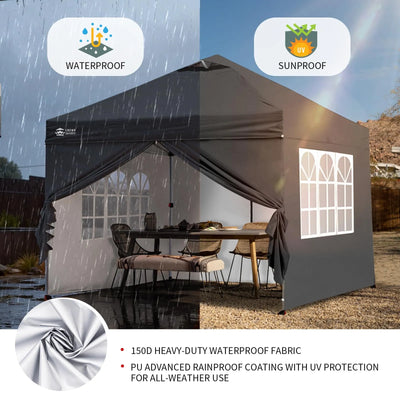 CenterLOK® 3x3m Pop Up Gazebo with 4 Sidewalls