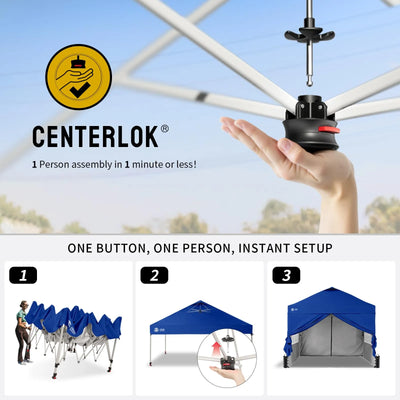 CenterLOK® 3x3m Pop Up Gazebo with 4 Sidewalls