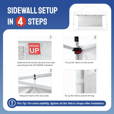 Replacement Sidewalls (1pck) | 10x15 Canopy