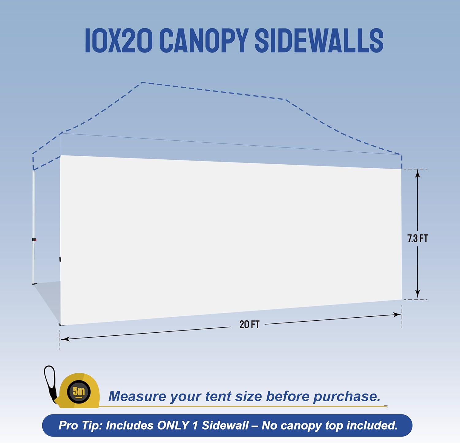 Replacement Sidewalls (1pck) | 10x20 Canopy