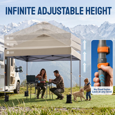 Flex-Lift 10' x 10' Canopy | Infinite Height Adjustment
