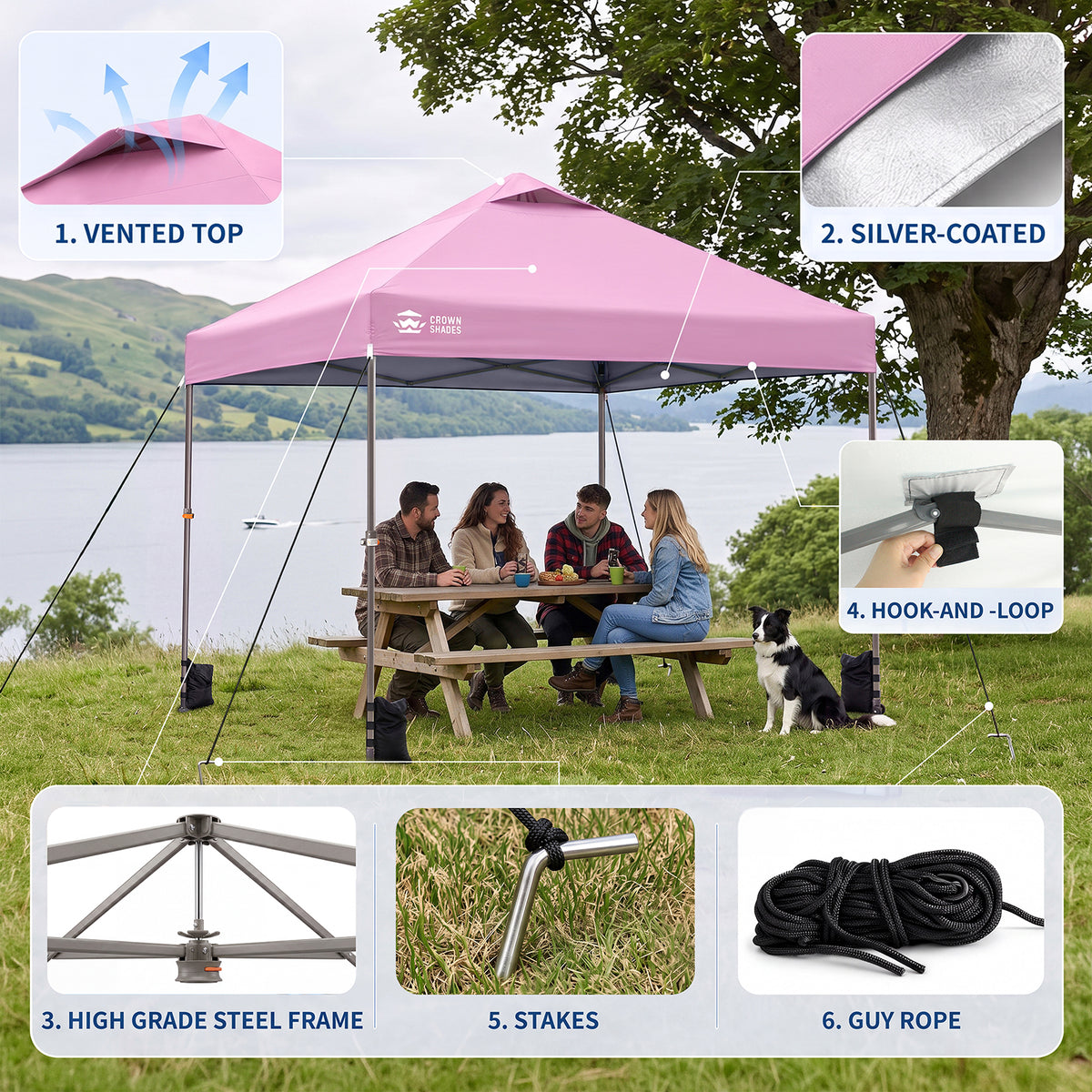 Flex-Lift 10' x 10' Canopy | Infinite Height Adjustment