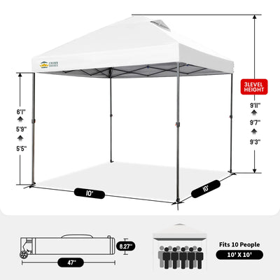 Air-Light 10' x 10' Portable Canopy