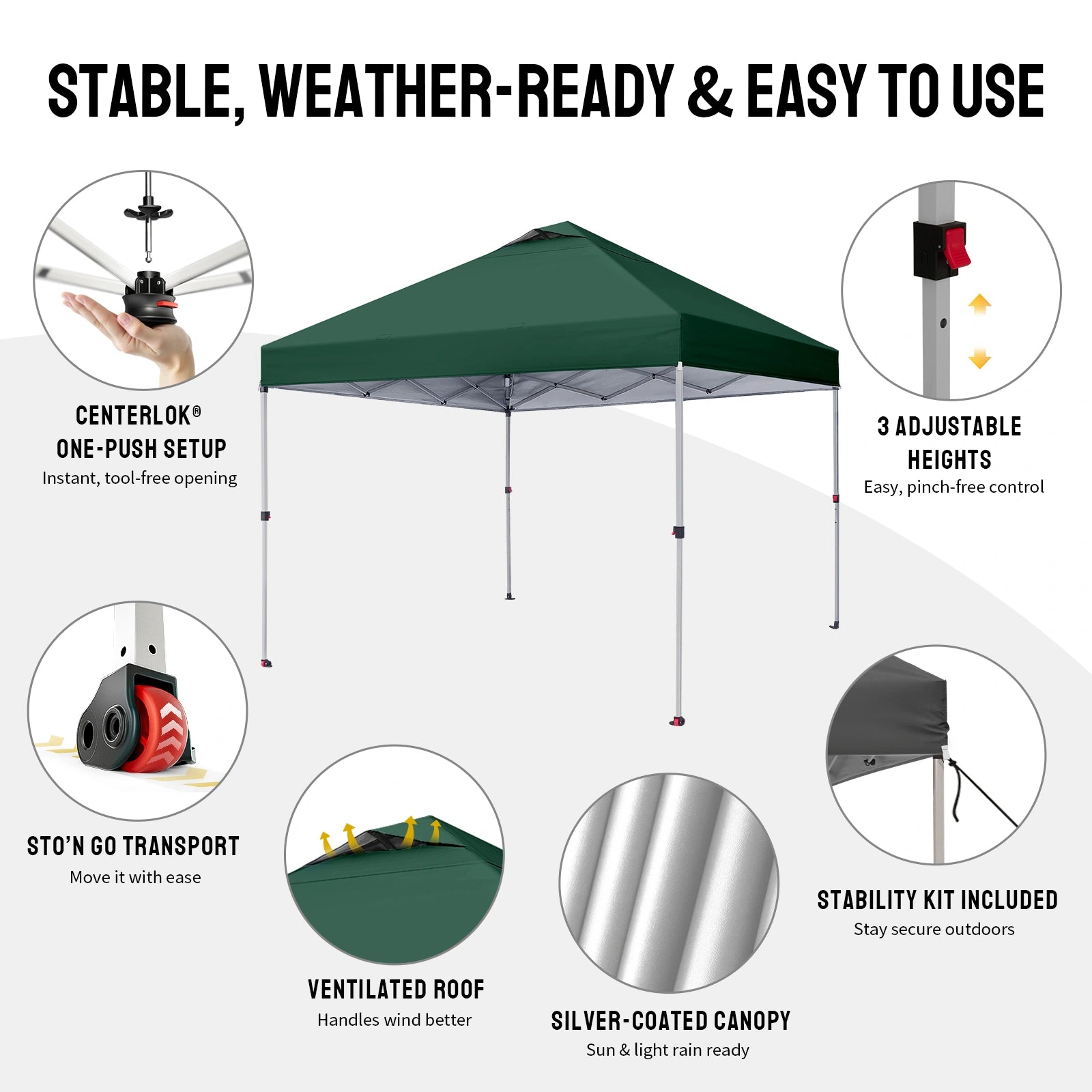 CenterLOK® 3x3m Pop Up Gazebo