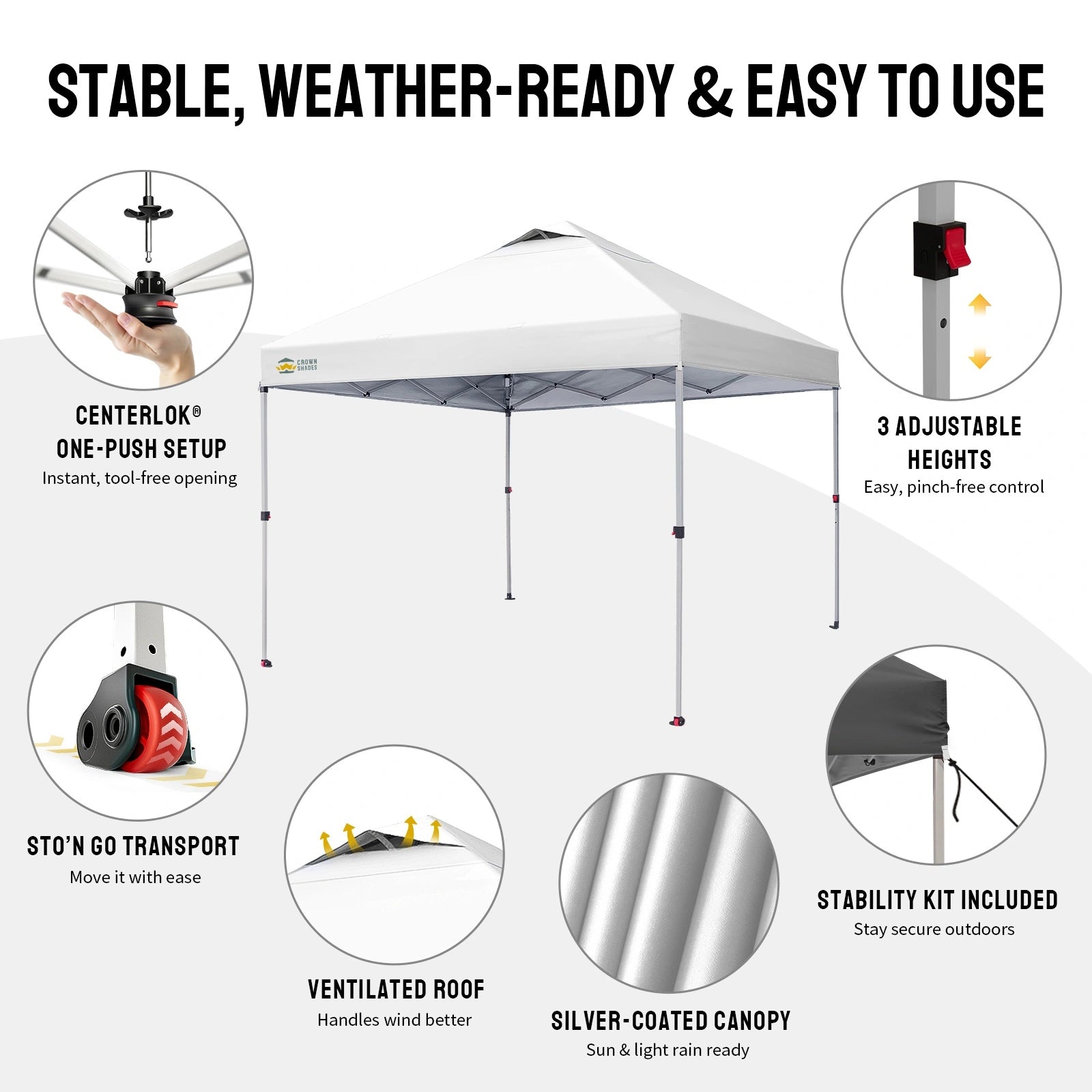 CenterLOK® 3x3m Pop Up Gazebo