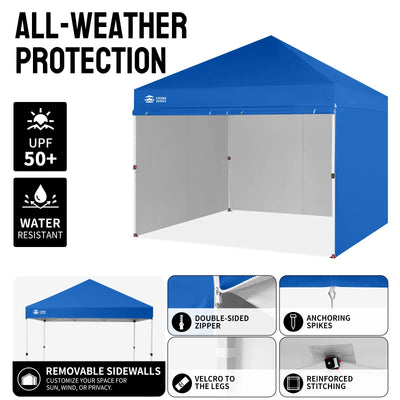 Crown Pro-Duty 10' x 10' Canopy | Full-Wall Business Suite