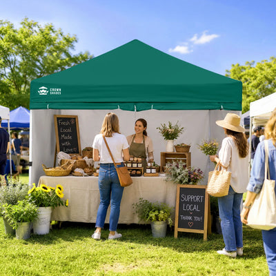 Crown Pro-Duty 10' x 10' Canopy | Full-Wall Business Suite