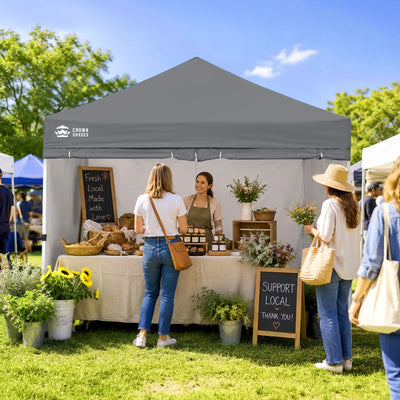 Crown Pro-Duty 10' x 10' Canopy | Full-Wall Business Suite