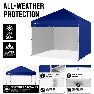Crown Pro-Duty 10' x 10' Canopy | Full-Wall Business Suite