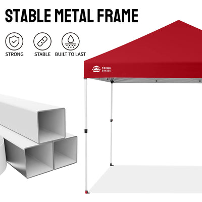 Crown Pro-Duty 10' x 10' Canopy | Full-Wall Business Suite
