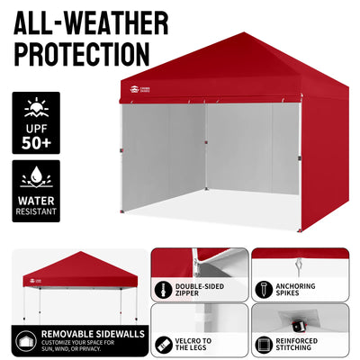 Crown Pro-Duty 10' x 10' Canopy | Full-Wall Business Suite
