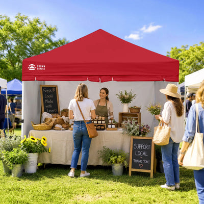 Crown Pro-Duty 10' x 10' Canopy | Full-Wall Business Suite