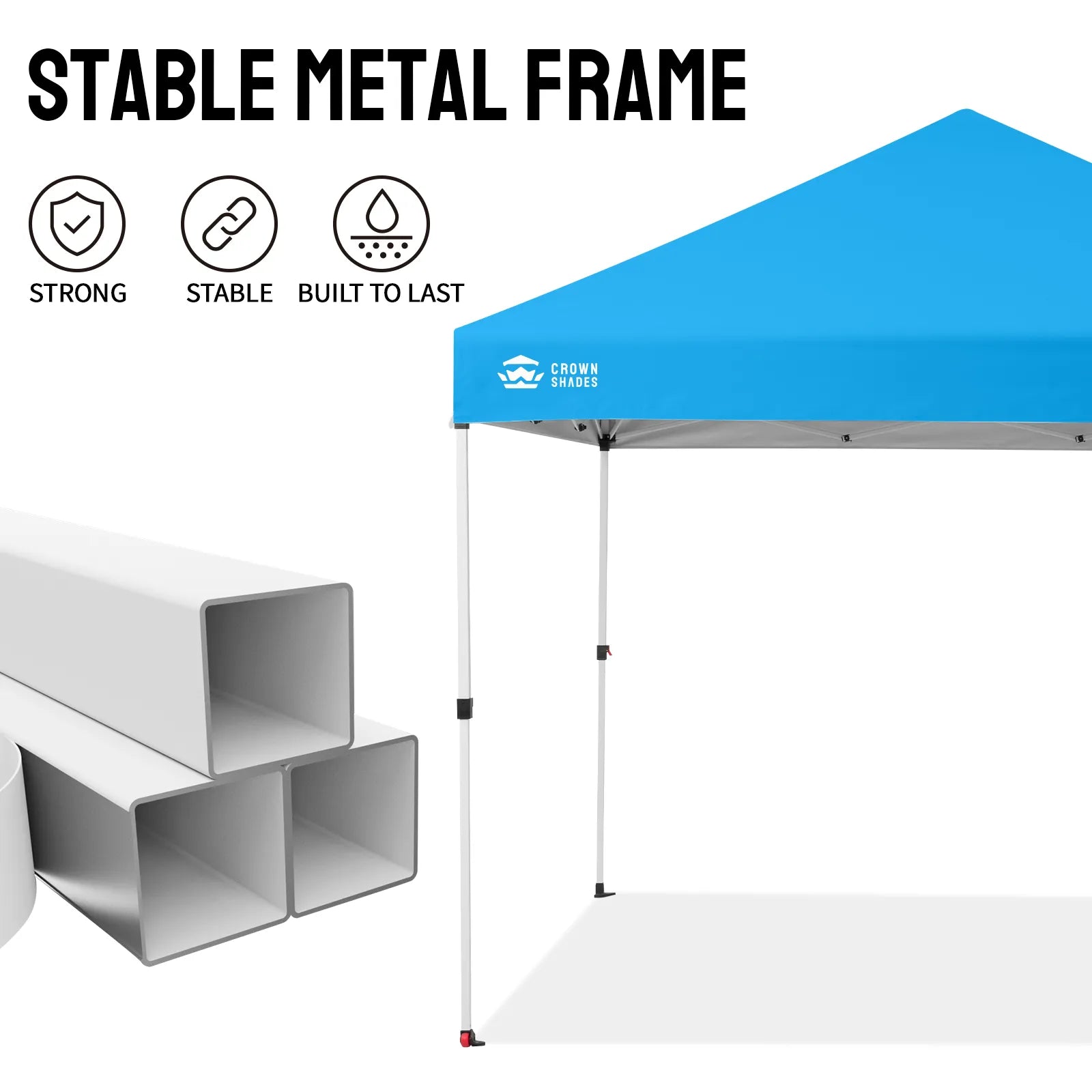 Crown Pro-Duty 10' x 10' Canopy | Full-Wall Business Suite