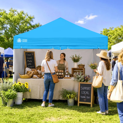 Crown Pro-Duty 10' x 10' Canopy | Full-Wall Business Suite