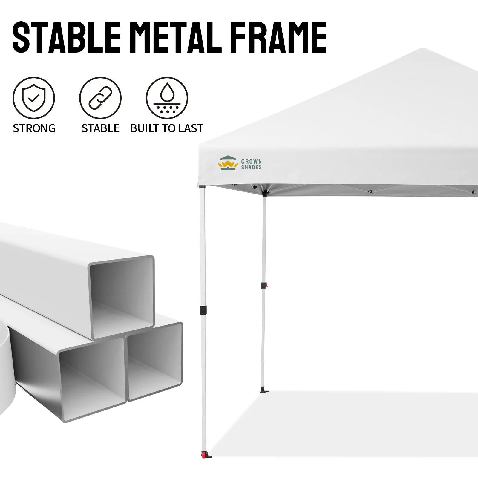 Crown Pro-Duty 10' x 10' Canopy | Full-Wall Business Suite