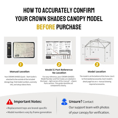 Replacement Canopy Top| 10'x15' Canopy | Model M150 Series