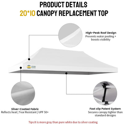 Replacement Canopy Top| 10'x20' Canopy| Model M200B
