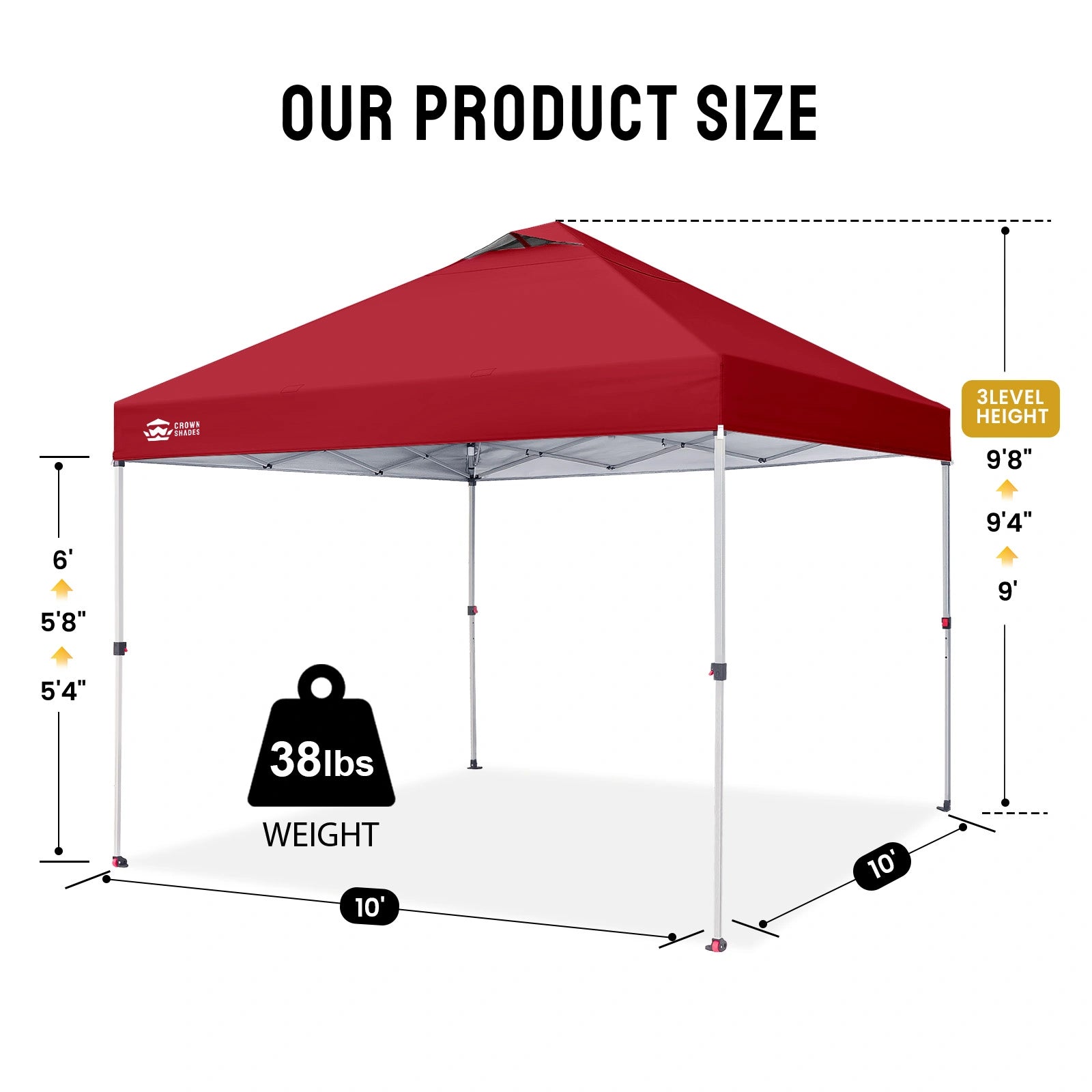 CenterLOK® 10' x 10' One-Push Canopy