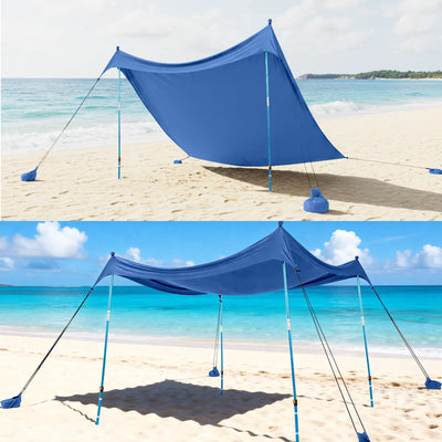 Feather-Lift Pop-Up Beach Tent | Instant UPF 50+ Sun Shelter