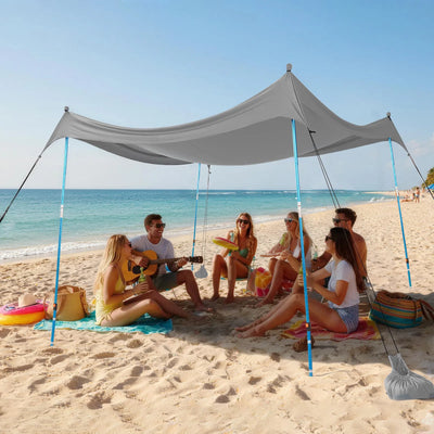 Feather-Lift Pop-Up Beach Tent | Instant UPF 50+ Sun Shelter