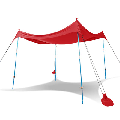 Feather-Lift Pop-Up Beach Tent | Instant UPF 50+ Sun Shelter