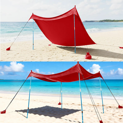 Feather-Lift Pop-Up Beach Tent | Instant UPF 50+ Sun Shelter
