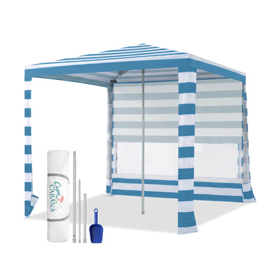 Feather-Lift 6.5' x 6.5' Beach Cabana Tent | 1 Sidewall