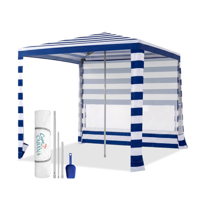 Feather-Lift 6.5' x 6.5' Beach Cabana Tent | 1 Sidewall