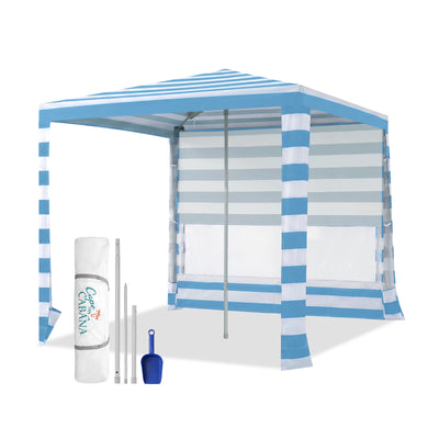 Feather-Lift 6.5' x 6.5' Beach Cabana Tent | 1 Sidewall