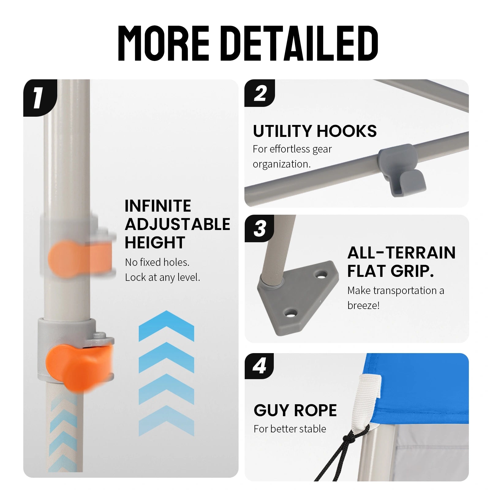 Feather-Lift 5' x 5' Canopy with Instant Sidewall