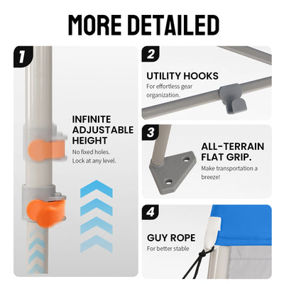 Feather-Lift 5' x 5' Canopy with Instant Sidewall