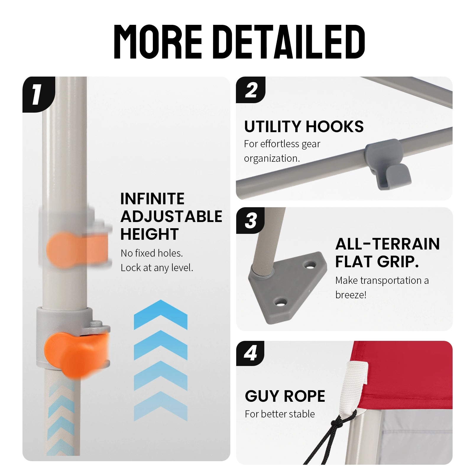 Feather-Lift 5' x 5' Canopy with Instant Sidewall