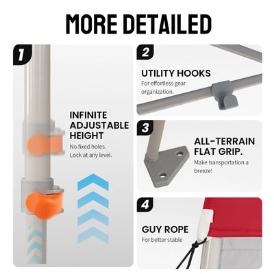 Feather-Lift 5' x 5' Canopy with Instant Sidewall