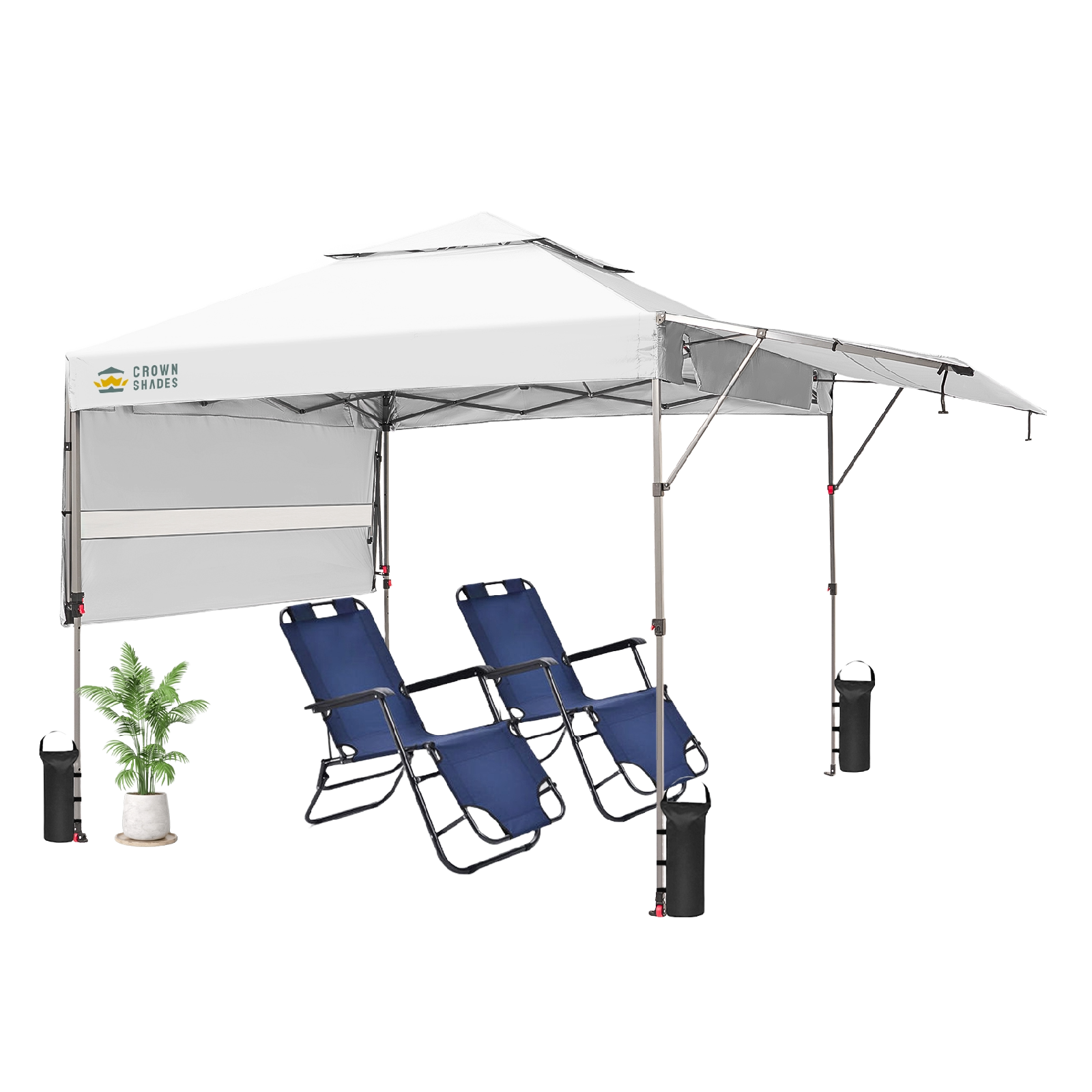 Vista 10' x 18' Canopy | Dual Awnings